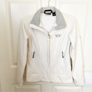 Mountain Hardware Women's Jacket Size Small White Full Zip Fuzzy Fleece